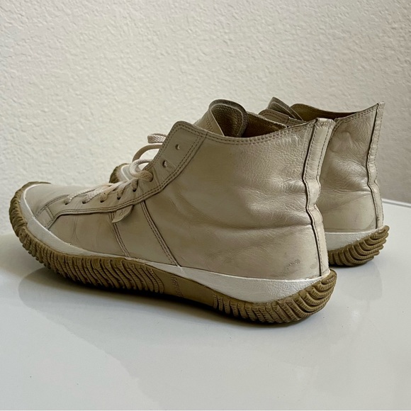 SPINGLE MOVE - White Leather Hi-Tops - Made in Japan - Size 28cm - Picture 6 of 9